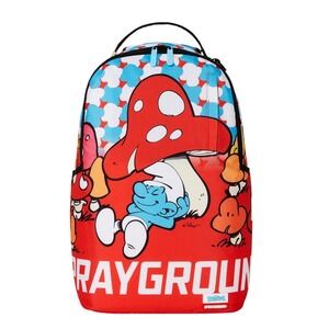 Sprayground Smurf Chilling Backpack🔥New Black Bookbag Large School Bag